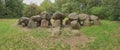 Panorama view of the side of Dolmen D18