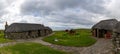Panorama view of the Skye Museum of Island Life in Kilmuir on the coast of the Isle of Skye