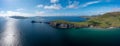 Panorama view of Slea Head and the Dingle Peninsula in County Kerry Royalty Free Stock Photo