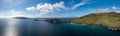 Panorama view of Slea Head and the Dingle Peninsula in County Kerry Royalty Free Stock Photo