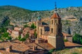 Panorama view of Spanish town Albarracin Royalty Free Stock Photo
