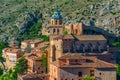 Panorama view of Spanish town Albarracin Royalty Free Stock Photo