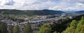 Panorama View From Spiralen Lookout To Drammen At Drammenselva River Royalty Free Stock Photo