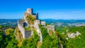 Panorama view of Srebrenik Fortress in Bosnia and Herzegovina Royalty Free Stock Photo