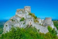 Panorama view of Srebrenik Fortress in Bosnia and Herzegovina Royalty Free Stock Photo