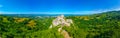 Panorama view of Srebrenik Fortress in Bosnia and Herzegovina Royalty Free Stock Photo