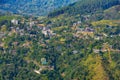 Panorama view of Sri Lanka highlands from Ella rock Royalty Free Stock Photo