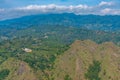 Panorama view of Sri Lanka highlands from Ella rock Royalty Free Stock Photo