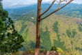 Panorama view of Sri Lanka highlands from Ella rock Royalty Free Stock Photo