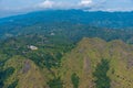 Panorama view of Sri Lanka highlands from Ella rock Royalty Free Stock Photo