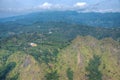 Panorama view of Sri Lanka highlands from Ella rock Royalty Free Stock Photo