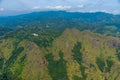Panorama view of Sri Lanka highlands from Ella rock Royalty Free Stock Photo
