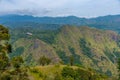 Panorama view of Sri Lanka highlands from Ella rock Royalty Free Stock Photo