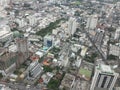 Panorama view from the 101st floor of Bangkok