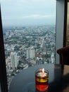 Panorama view from the 101st floor of Bangkok