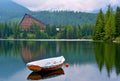 Strbske pleso lake in High Tatras in Slavakia