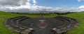 Panorama view of the Sun Amphitheatre in the Crawick Multiverse in Dumfries and Galloway Royalty Free Stock Photo