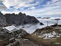 Panorama view surrounding Zugspitze top of Germany in Germany.