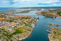 Panorama view of Swedish town Kungshamn