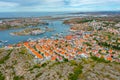 Panorama view of Swedish town Kungshamn