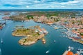 Panorama view of Swedish town Kungshamn