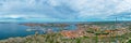 Panorama view of Swedish town Kungshamn