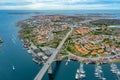 Panorama view of Swedish town Kungshamn