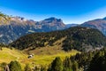 Panorama view of Swiss Alps in Grisons Royalty Free Stock Photo