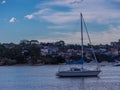 Panorama view of Sydney Bay run Balmaint on parramatta river and sydney harbour NSW Australia Royalty Free Stock Photo