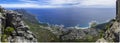 Panorama View from the Table Mountain Royalty Free Stock Photo