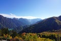 Panorama View of Tateyama Mountains and Forest