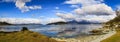 Panorama view in the Tierra del Fuego National Park , Patagonia, Argentina Royalty Free Stock Photo