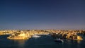 Panorama view to Birgu and Senglea Vittoriosa district, Valetta Malta