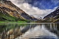 Eidsvatnet lake, beautiful evening in Norway