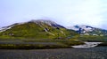 Panorama view to Hofsjokull volcano and Glacier, Sprengisandur, Iceland