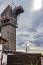 Panorama view to mountain landscape of Wurmberg Braunlage Harz Germany