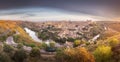 Panorama view of Toledo and Tagus River, Spain Royalty Free Stock Photo