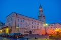 Panorama view of the town hall in Opole, Poland Royalty Free Stock Photo