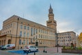 Panorama view of the town hall in Opole, Poland Royalty Free Stock Photo
