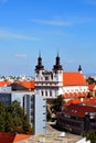 The panorama view of Trnava historical center Royalty Free Stock Photo