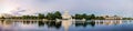 Panorama view of the United States Capitol building. Royalty Free Stock Photo