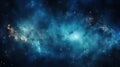 Panorama View Universe Space Shot of Milky Way Galaxy with Stars on a Night Sky Background AI Generative Royalty Free Stock Photo