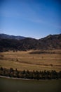 Panorama view of the valley and the river Katun. Part 4