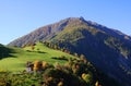 Panorama view on valleys and mountains in Ortler Alps.