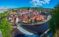 Panorama view of Veveri castle in Czech republic Royalty Free Stock Photo