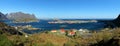 Panorama view of village Reine, Norway