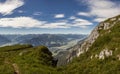 Panorama view Vorderes Sonnwendjoch mountain in Tyrol, Austria Royalty Free Stock Photo