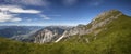Panorama view Vorderes Sonnwendjoch mountain in Tyrol, Austria Royalty Free Stock Photo