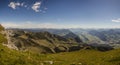 Panorama view Vorderes Sonnwendjoch mountain in Tyrol, Austria Royalty Free Stock Photo