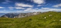 Panorama view Vorderes Sonnwendjoch mountain in Tyrol, Austria Royalty Free Stock Photo